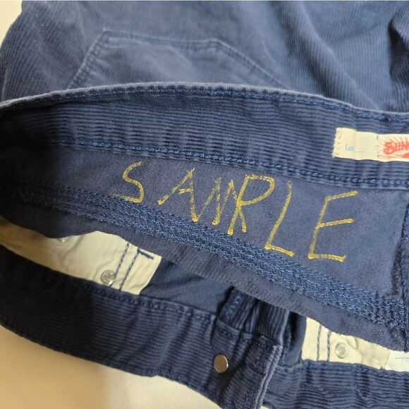 LEVIS x‎ SUNCREST sample blue corduroy shorts 35 - Picture 7 of 12